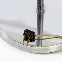 Mid Century Silver Floor Lamp Sarfatti Style