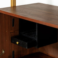 Mid Century Omni Wood Modular Wall Unit Shelving & Bookcase by George Nelson