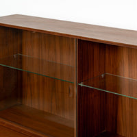 Pair of Swedish Mid-Century Modern Teak Bookcase Display Cabinets, 1960s