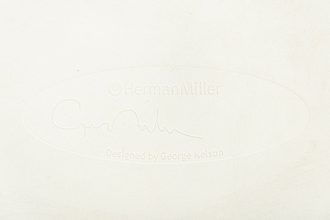 Mid Century White Swag Chairs by George Nelson for Herman Miller