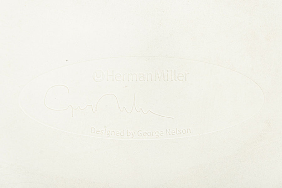 Mid Century White Swag Chairs by George Nelson for Herman Miller
