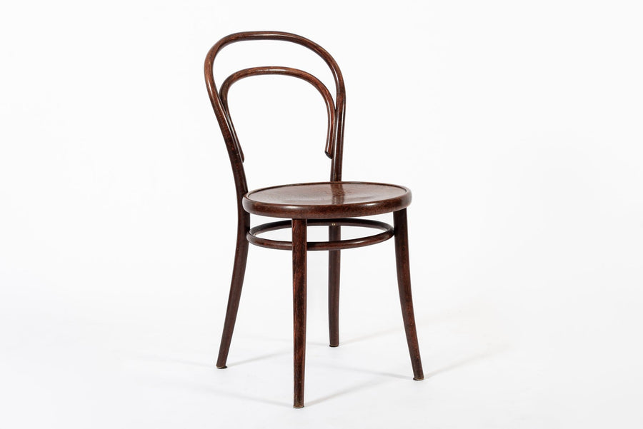 Vintage Bent Wood Cafe Bistro Chairs by Drevounia, Set of 8