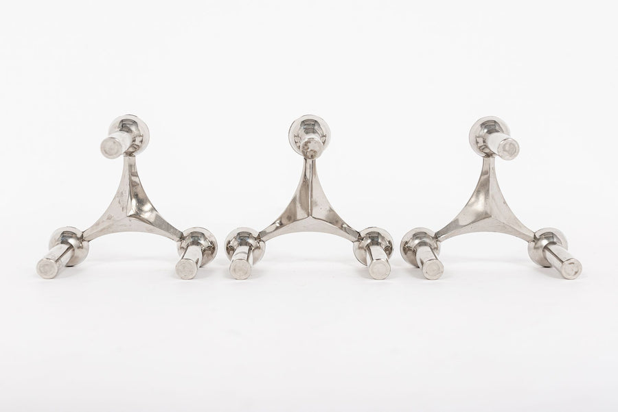 Mid Century Silver Candleholders by BMF Nagel Quist