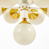 Mid-Century Modern Sputnik Chandelier by Szarvasi, Hungary 1970s, 3x Available