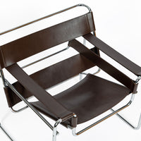 Pair of Mid Century Brown Wassily Chairs by Marcel Breuer for Stendig, 1960s, Labeled