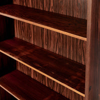 Mid Century Rosewood Bookcase, Scandinavian Tall Display Shelf, 3 Avail