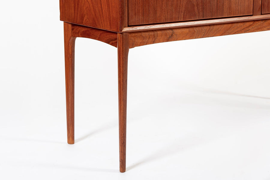 Mid Century Teak Bar Cabinet with Lazy Susan by Fredrik Kayser (attr.)