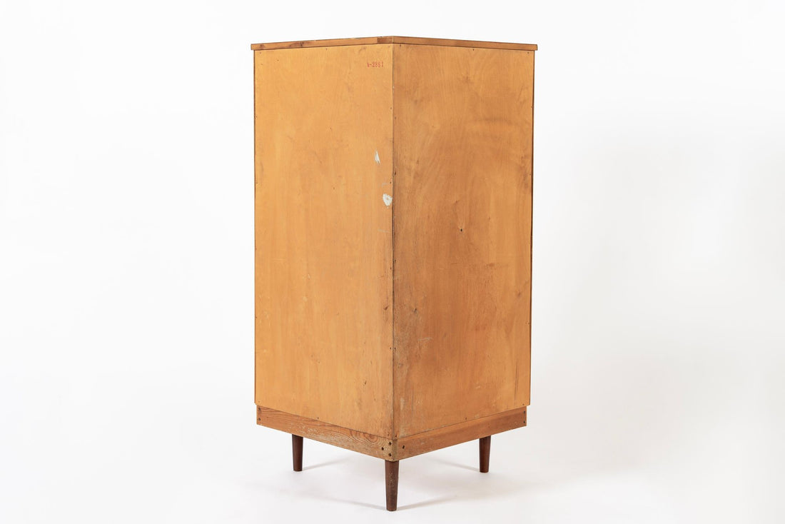Mid Century Danish Modern Teak Wood Corner Cabinet 1960s