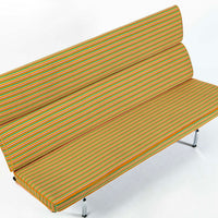 Mid Century Eames Herman Miller Sofa Compact, Alexander Girard Maharam Fabric, 2 Available