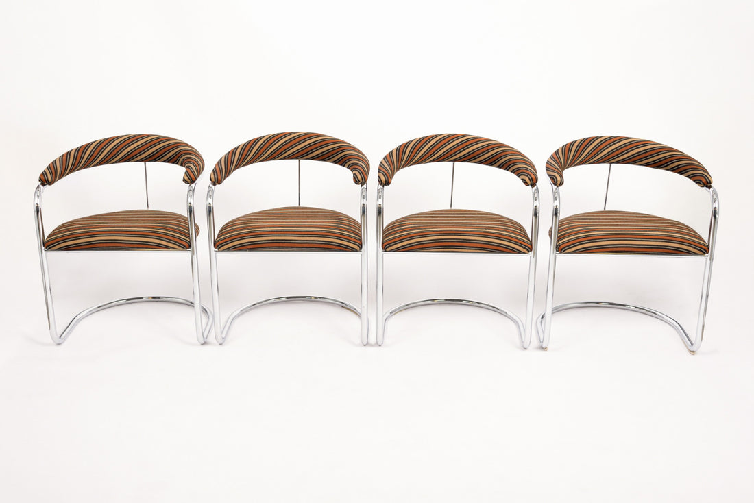 Vintage Mid Century Dining Chairs by Anton Lorenz for Thonet, 1970s