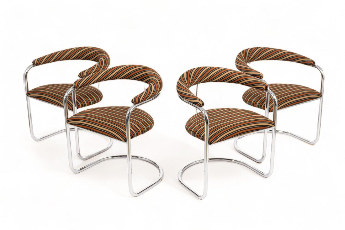 Vintage Mid Century Dining Chairs by Anton Lorenz for Thonet, 1970s