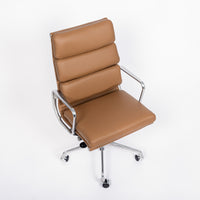 Eames for Herman Miller Aluminum Group Soft Pad Brown Office Chair