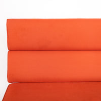 Mid Century Orange Sofa Compact by Eames for Herman Miller