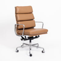 Eames for Herman Miller Aluminum Group Soft Pad Brown Office Chair