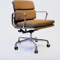Eames for Herman Miller Aluminum Group Office Chair in Schumacher VEGAN Leather