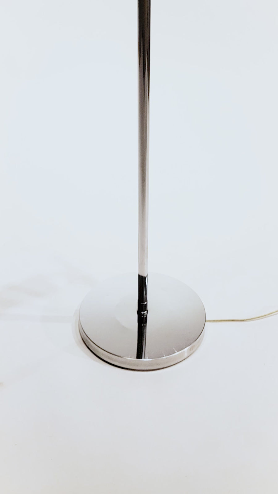 Mid Century Silver Floor Lamp Sarfatti Style