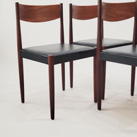 Mid Century Danish Modern Teak Dining Chairs by Poul Volther for Frem Rojle