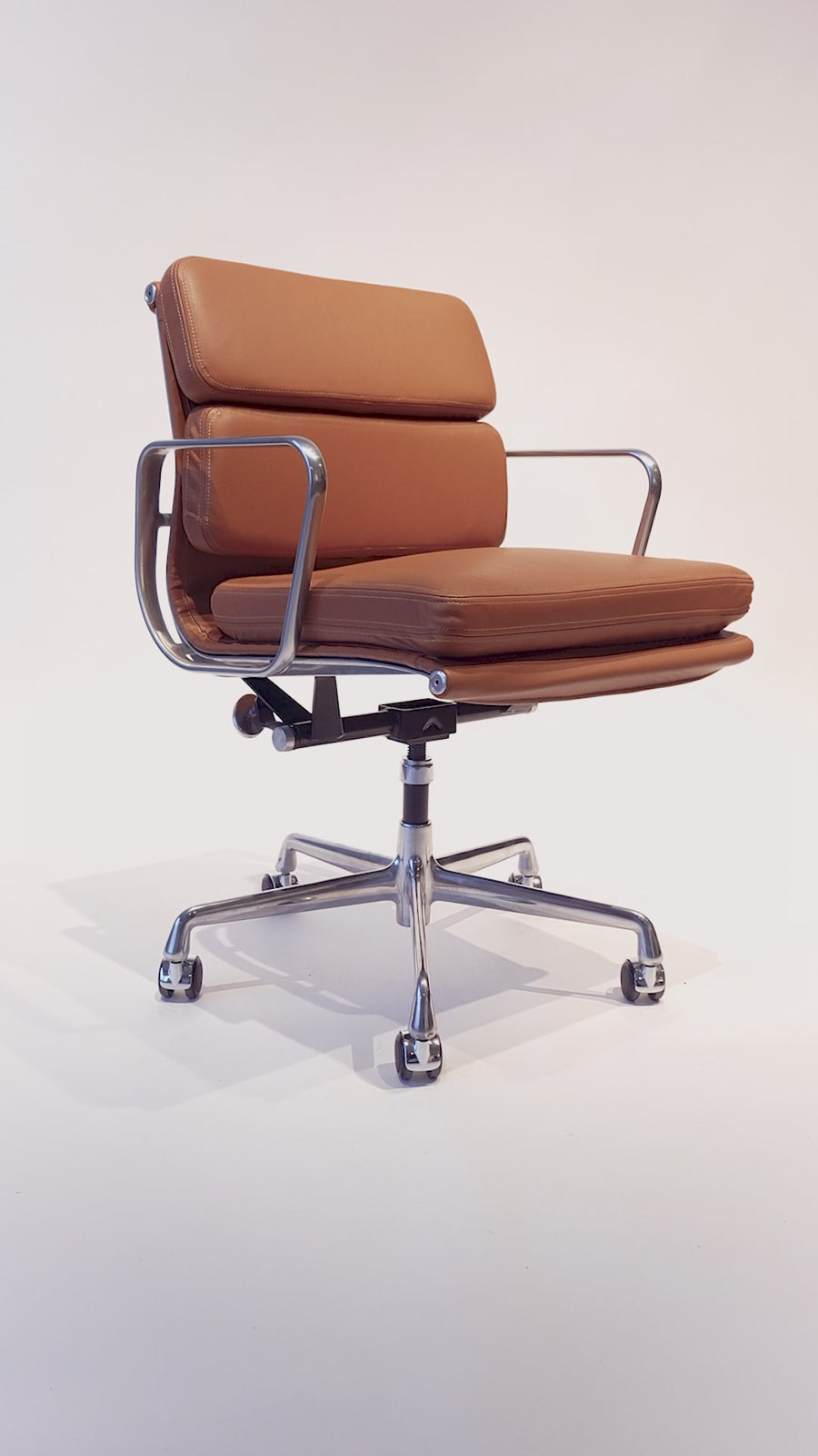 Eames for Herman Miller Brown Leather Office Chair 2000s