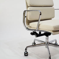 Eames for Herman Miller Tan Cream Office Chairs in Schumacher VEGAN Leather