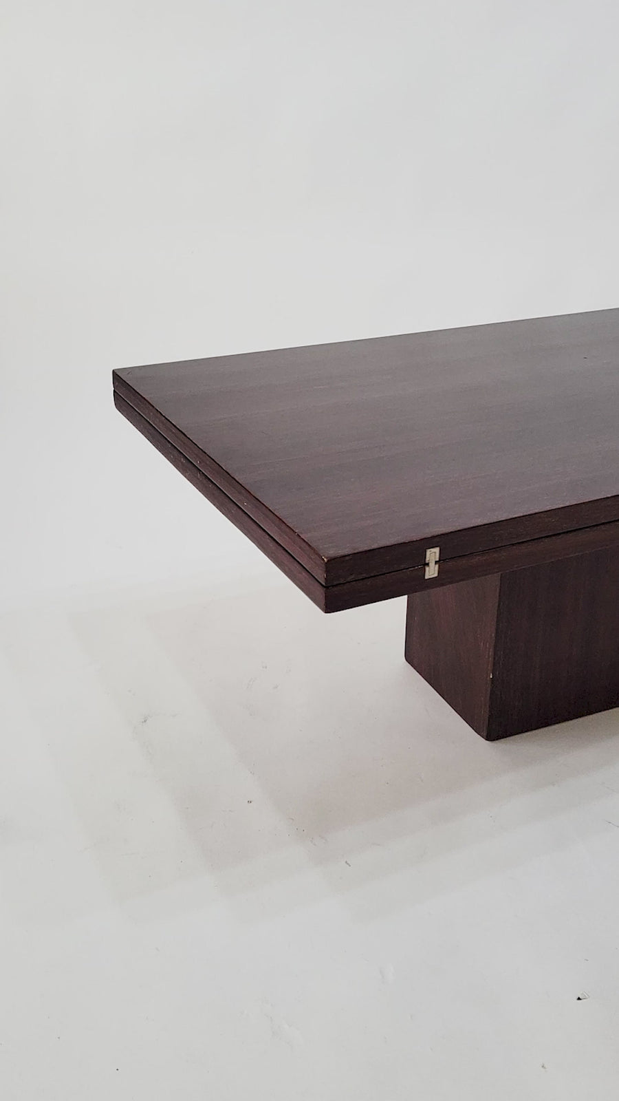 Antique French Art Deco Folding Wood Coffee Table by Francisque Chaleyssin (Attr) 1930s