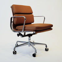 Eames for Herman Miller Brown Leather Office Chair 2000s