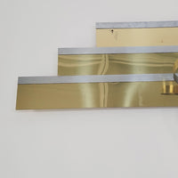 Large Vintage Mid Century Metal Ribbon Wall Art Sculpture by Curtis Jere 1980s