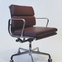 Eames for Herman Miller Red Leather Office Chair 2000s