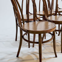 Vintage Thonet Bentwood Bistro Cafe Dining Chairs Set of 6
