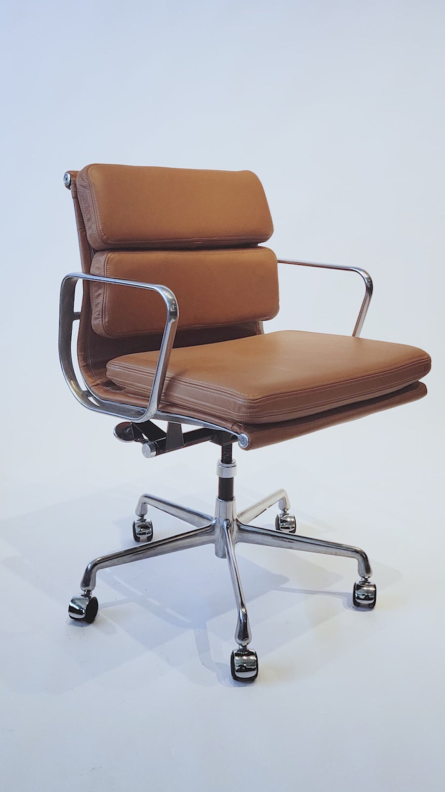 Eames for Herman Miller Brown Leather Office Chair 2000s