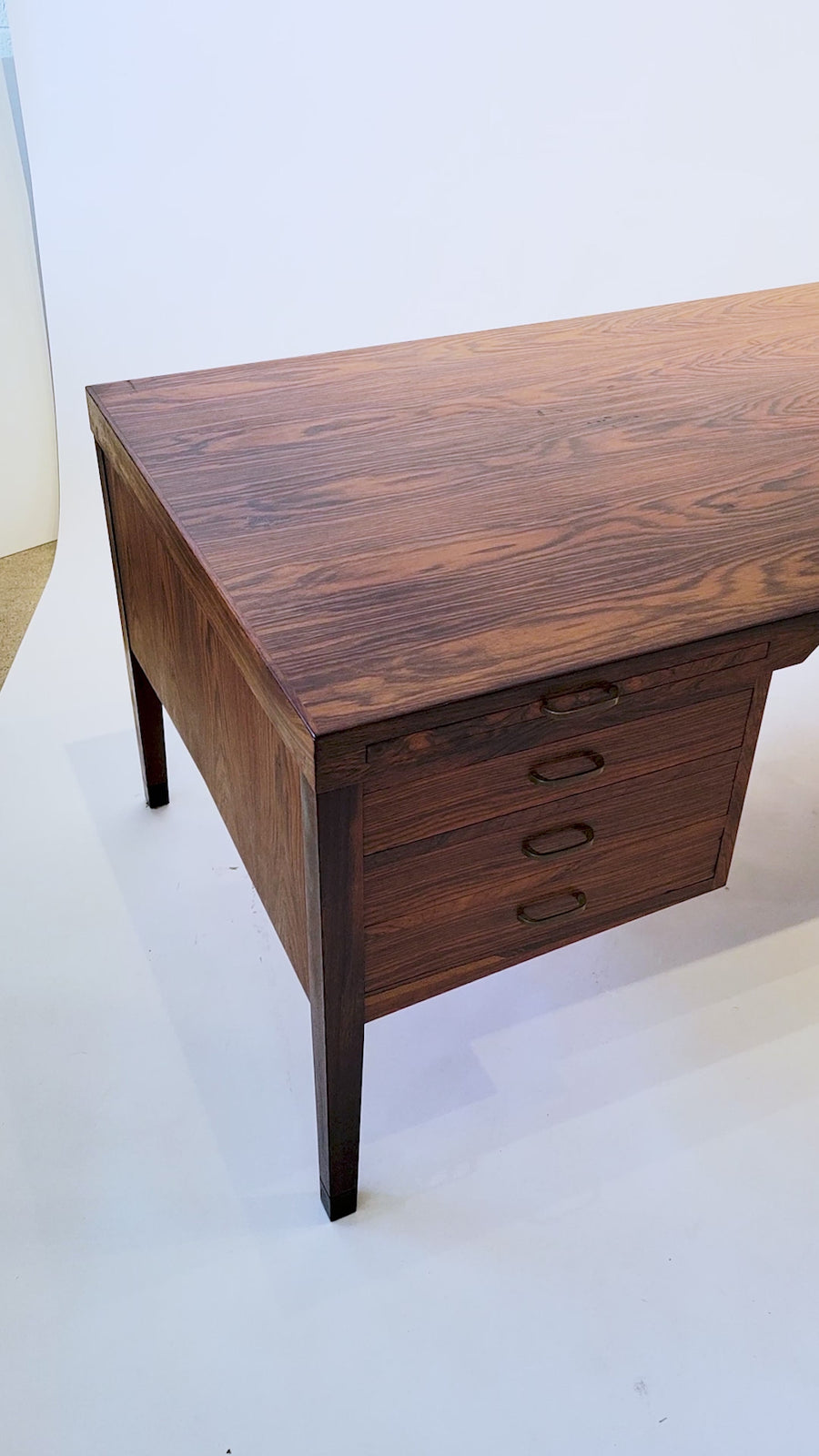Exceptional Mid Century Danish Large Rosewood Executive Desk