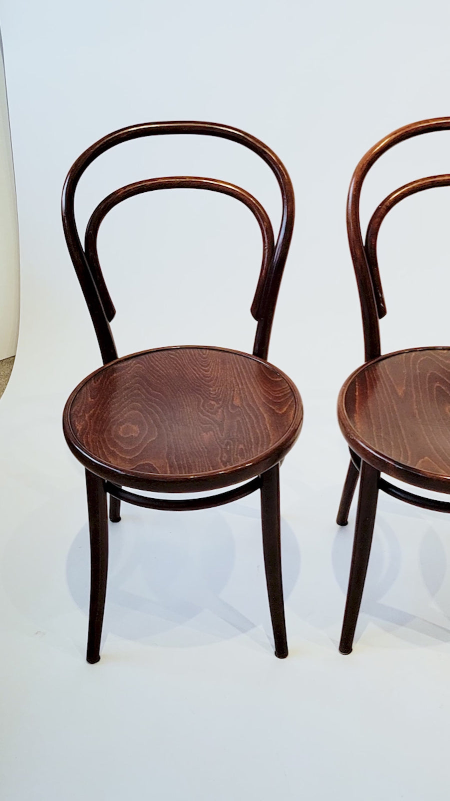 Vintage Bent Wood Cafe Bistro Chairs by Drevounia, Set of 8