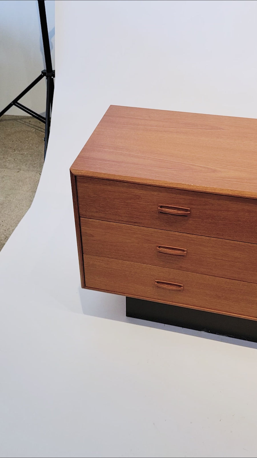 Vintage Mid Century Lowboy Teak Wood Dresser 1960s