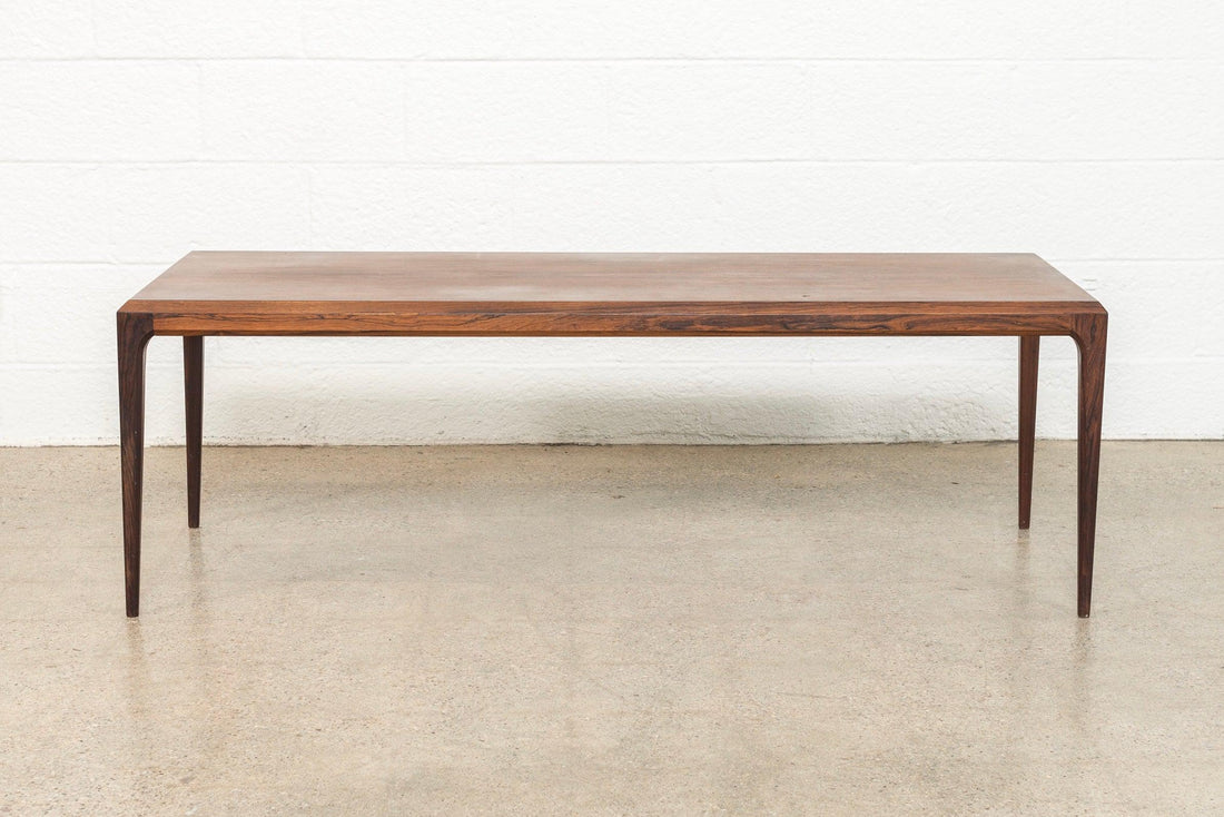 Vintage Danish Modern Johannes Andersen Rosewood Coffee Table