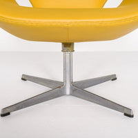 Danish Modern Yellow Swan Chairs by Arne Jacobsen for Fritz Hansen