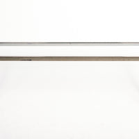 Mid Century Chrome & Glass Sofa Table in the Style of Milo Baughman