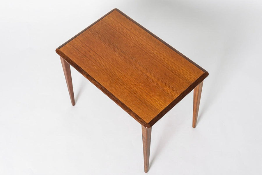 Vintage Mid Century Swedish Teak Wood Side End Table