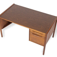 Vintage Mid Century Wood & Laminate Desk by Jens Risom