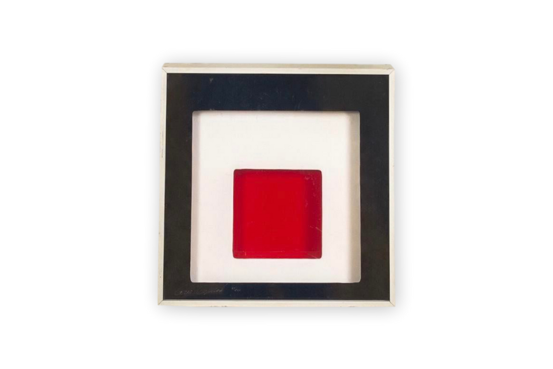 Vintage Signed Greg Copeland Wall Op Art Lightbox, 1970s