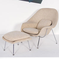 Mid Century Womb Lounge Chair & Ottoman by Saarinen for Knoll, 1960s