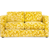 Vintage Mid Century Mod 1970s Yellow Loveseat Sofa, 1970s, Matching Lounge Chair Available