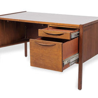 Vintage Mid Century Wood & Laminate Desk by Jens Risom