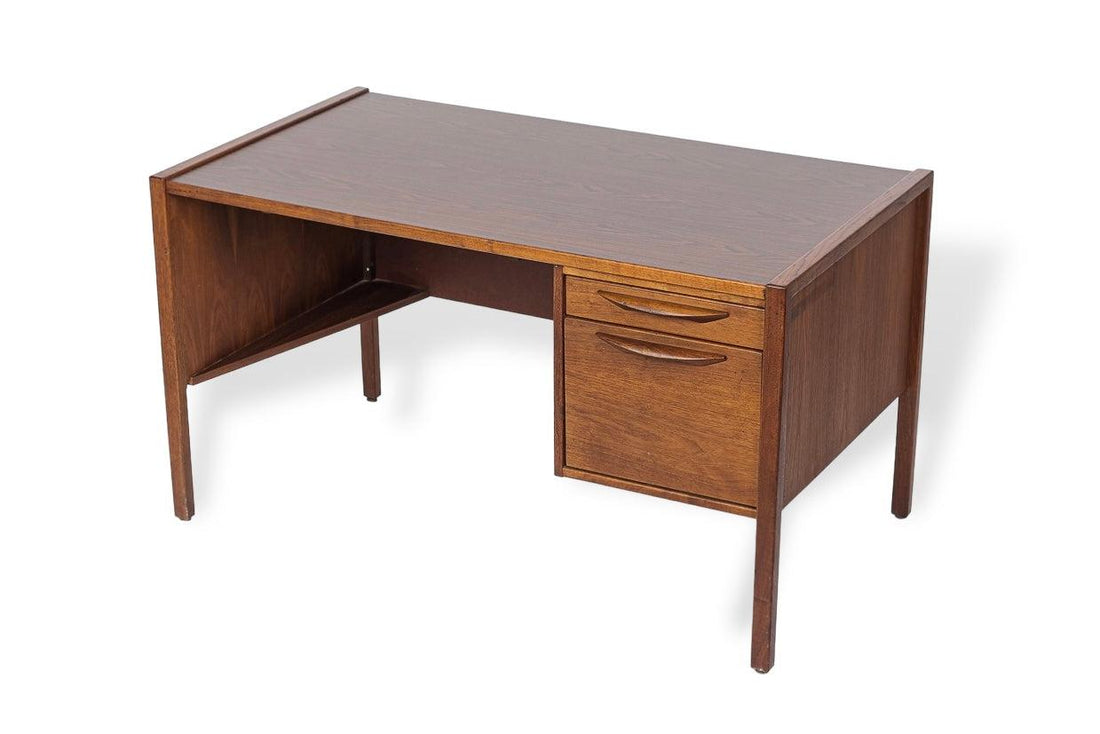 Vintage Mid Century Wood & Laminate Desk by Jens Risom