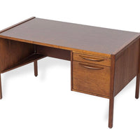 Vintage Mid Century Wood & Laminate Desk by Jens Risom