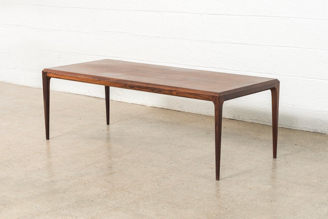 Vintage Danish Modern Johannes Andersen Rosewood Coffee Table