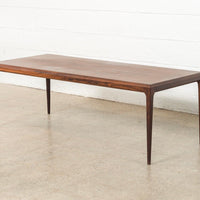 Vintage Danish Modern Johannes Andersen Rosewood Coffee Table