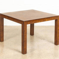 Mid Century John Widdicomb Square Burl Wood Coffee Table