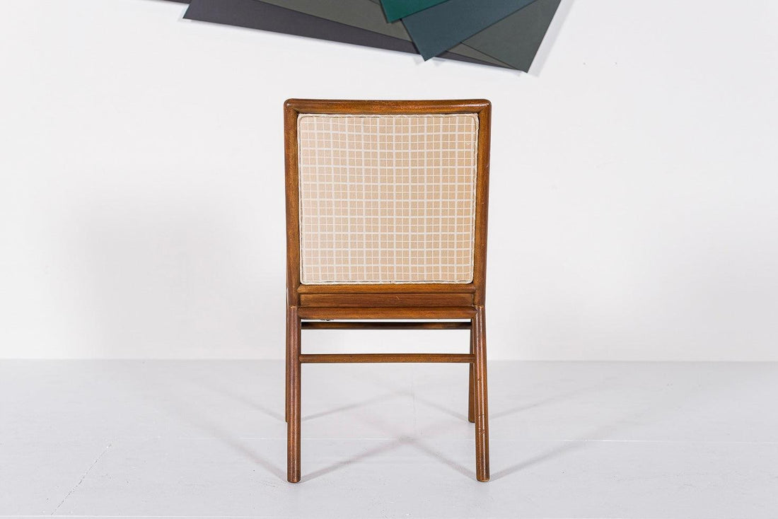 Mid Century Upholstered Wood Lounge Chair by T.H. Robsjohn-Gibbings