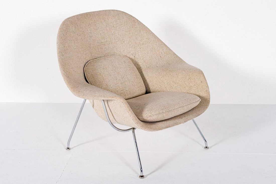 Mid Century Womb Lounge Chair & Ottoman by Saarinen for Knoll, 1960s