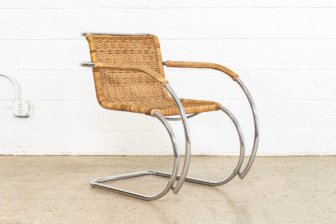 Vintage Mid Century Bauhaus MR 20 Cantilever Arm Chair by Mies van der Rohe for Stendig