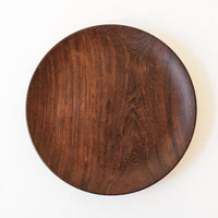 Vintage Mid Century Handcrafted African Wenge Wood Plate, 1960s